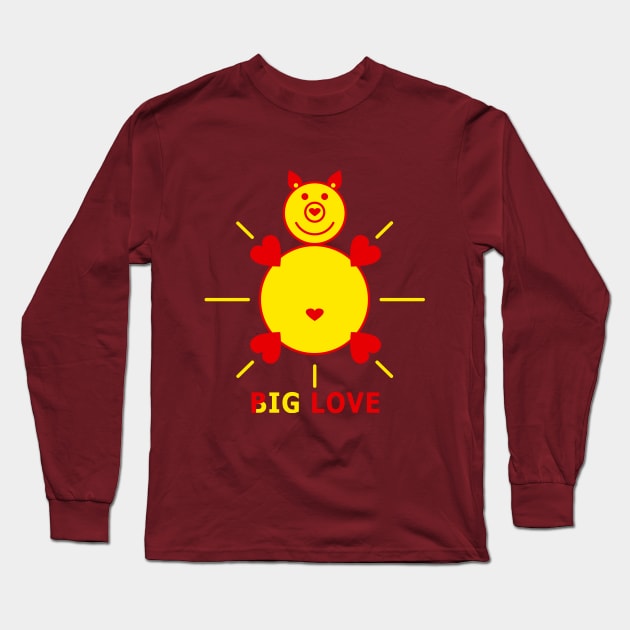 Big Love Long Sleeve T-Shirt by Heart-Sun